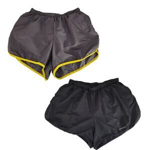 Brooks Running Shorts sz S Women Lot of 2 Pair Black Lined MEASURE!